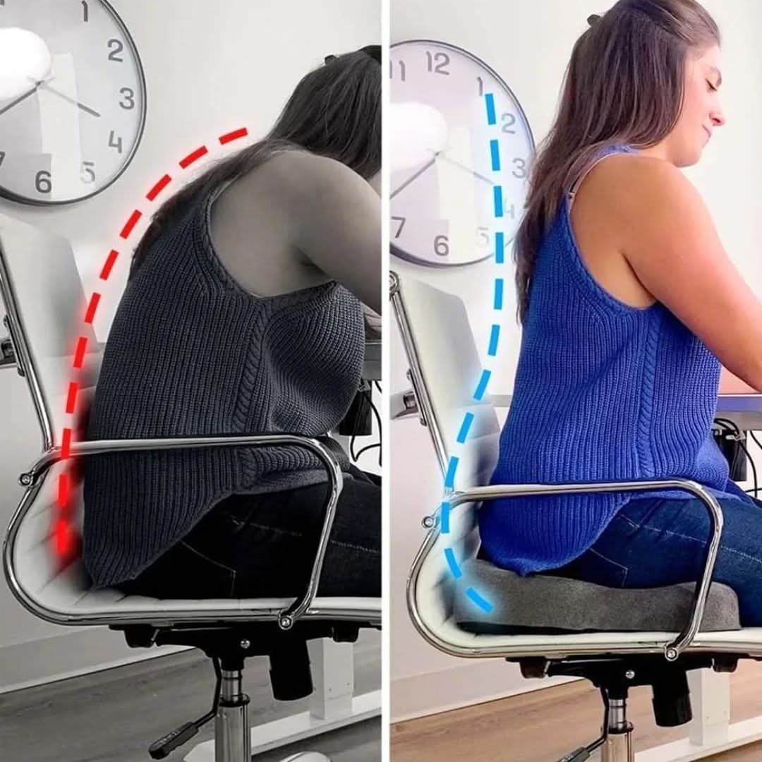 Chair Cushion Memory Foam Non-Slip Washable Cover
