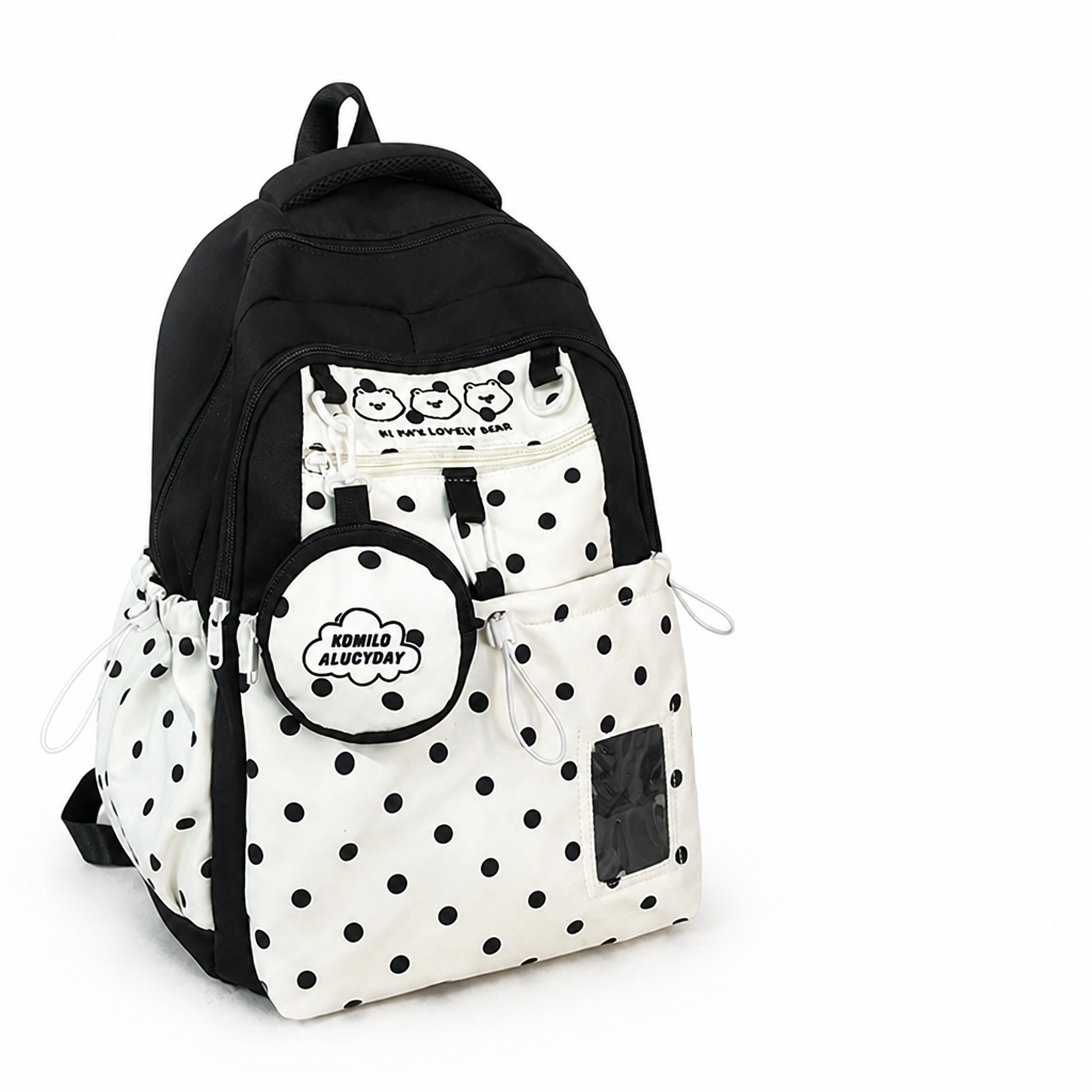 Character-Themed Multi-Pocket Kids Backpack