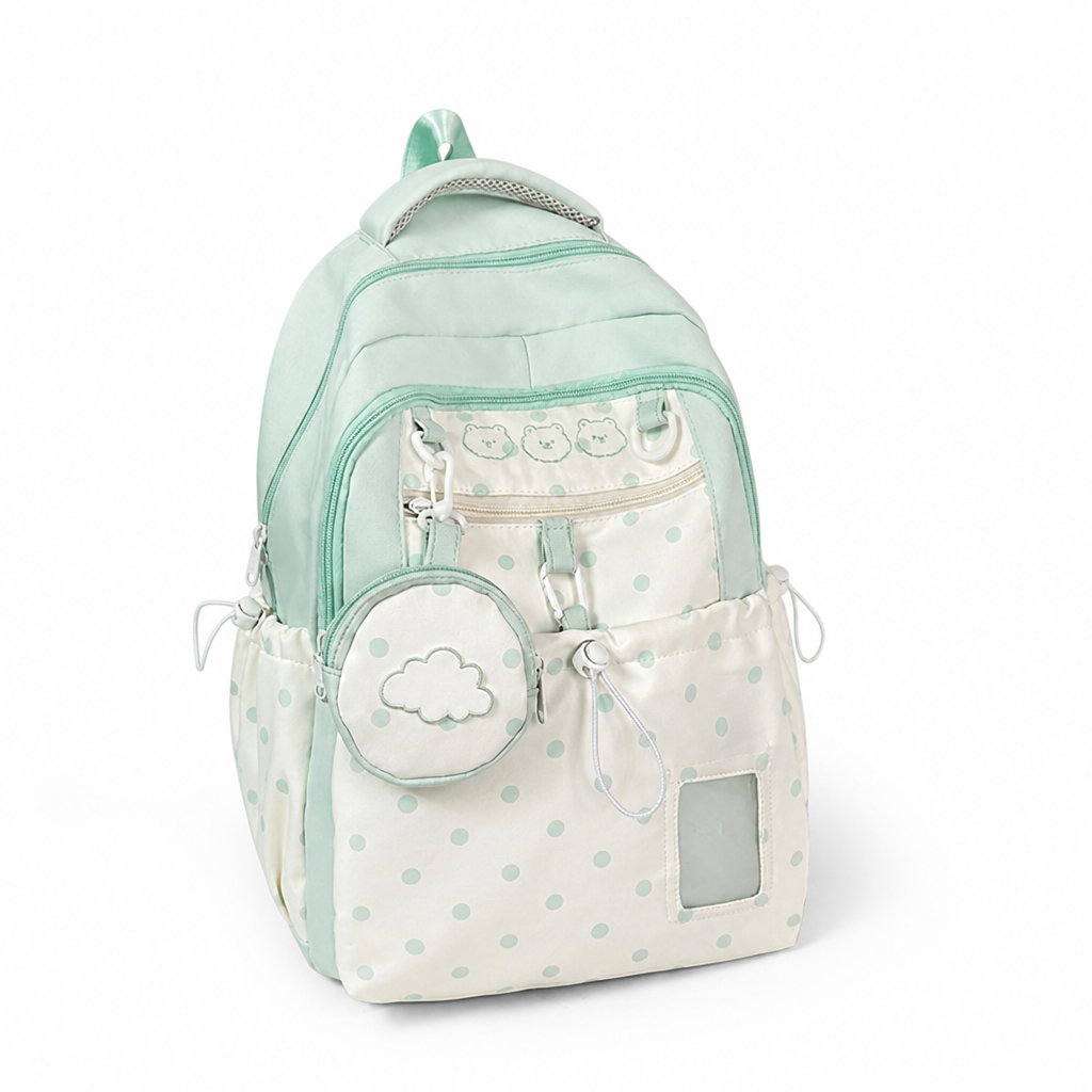 Character-Themed Multi-Pocket Kids Backpack