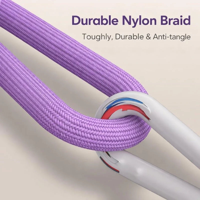 Charging Cable Wrist Lanyard Braided Nylon 240W Fast Charging