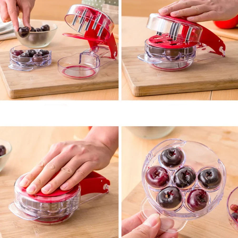 Cherry Pitter Stainless Steel Blade Quick Pit Removal