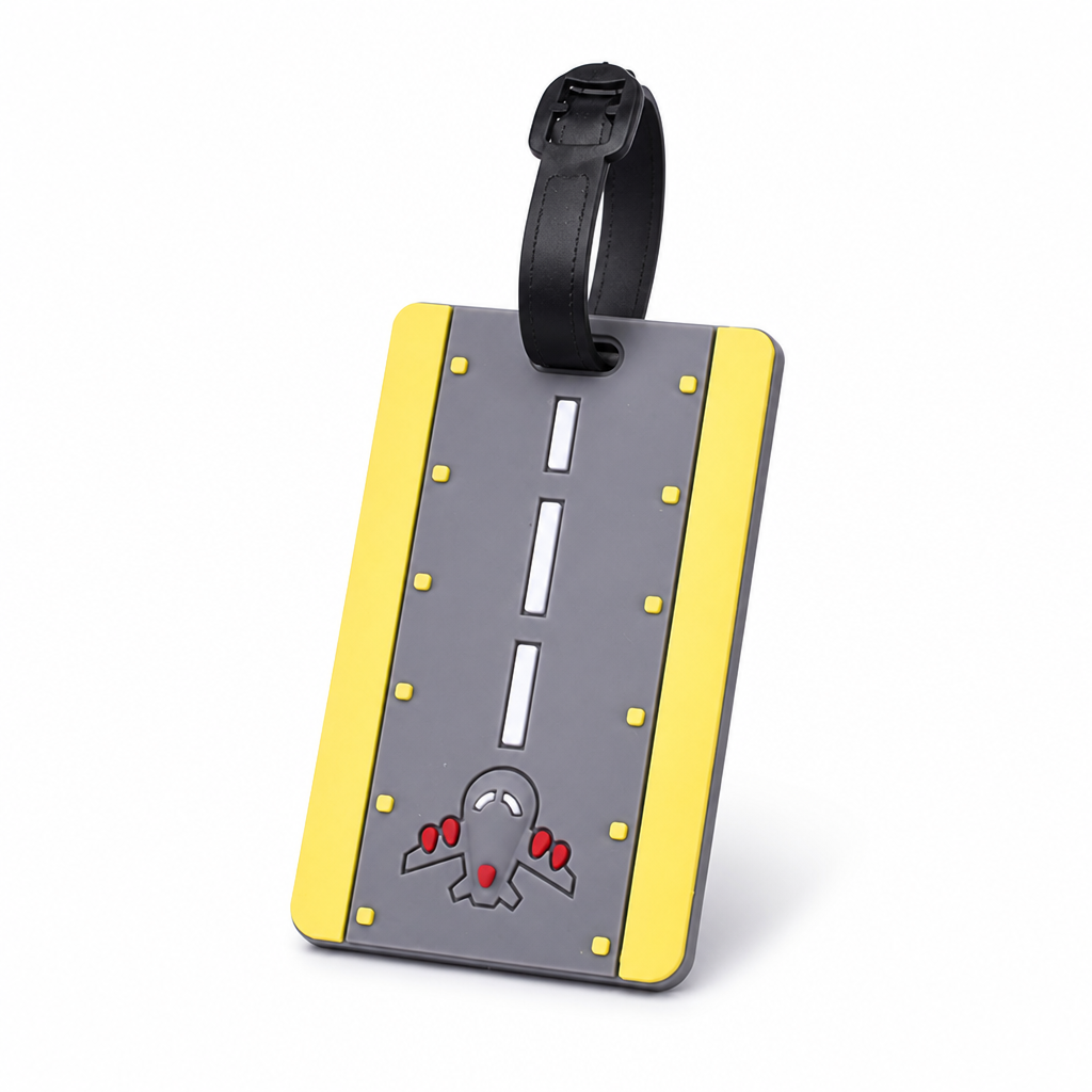 Chevron Pattern Clear ID Luggage Tag