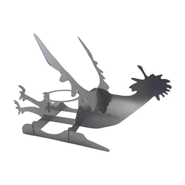 Chicken Grill Stand Stainless Steel Motorcycle Design