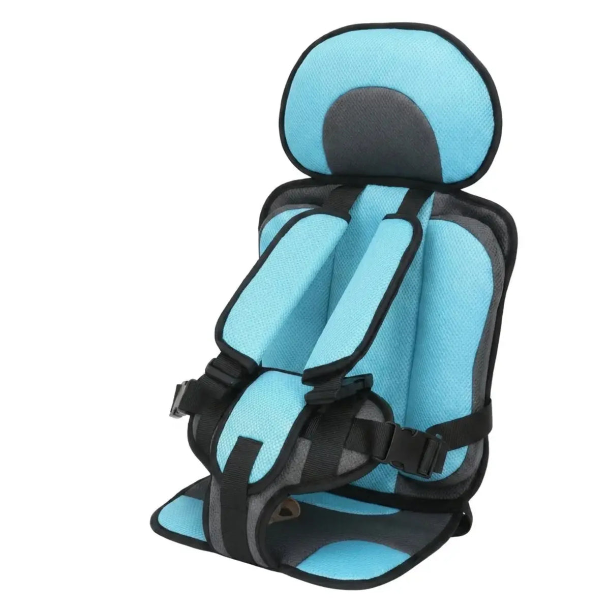 Child Car Booster Seat Foldable Built-In 5-Point Harness