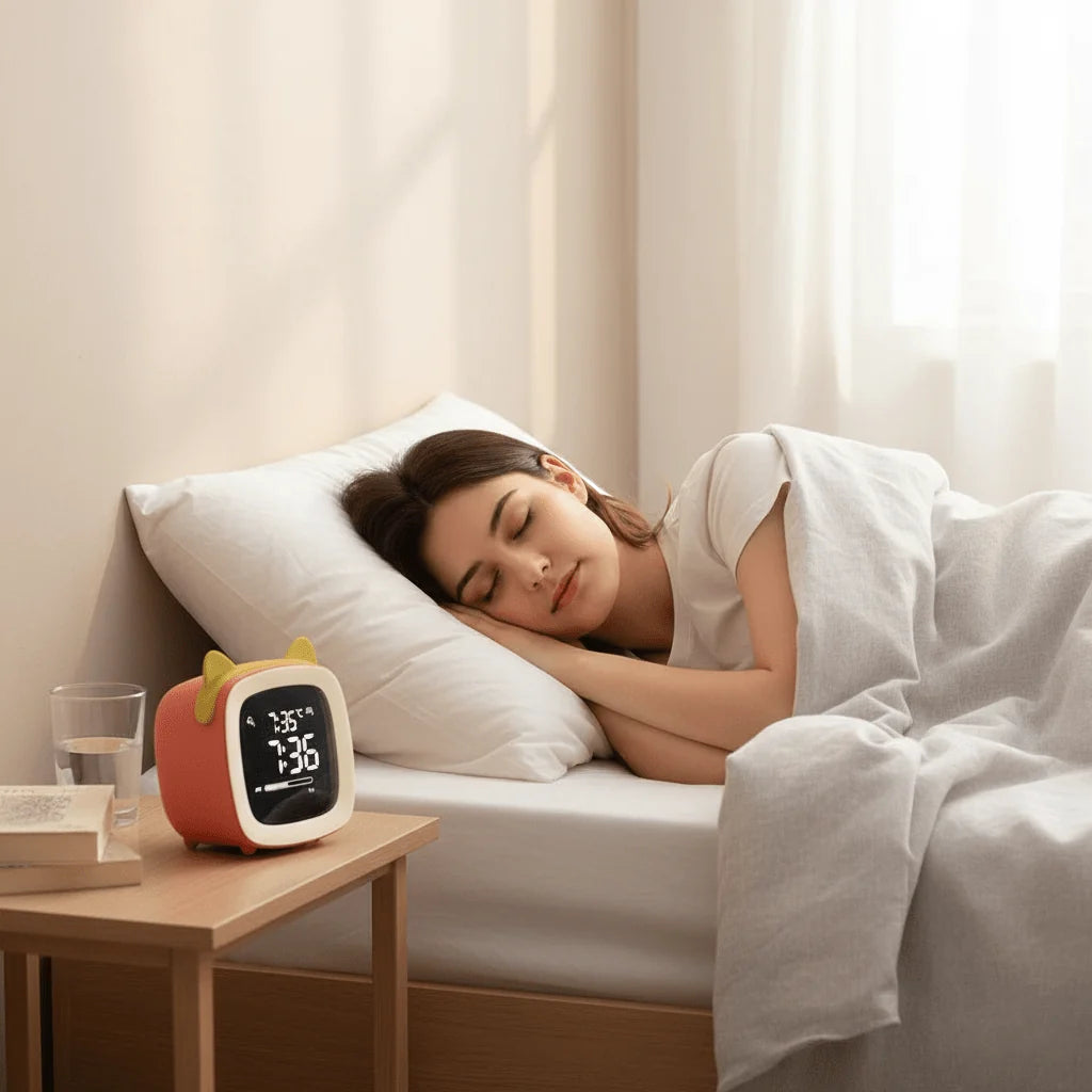 Children's Alarm Clock Dimmable LED Night Light