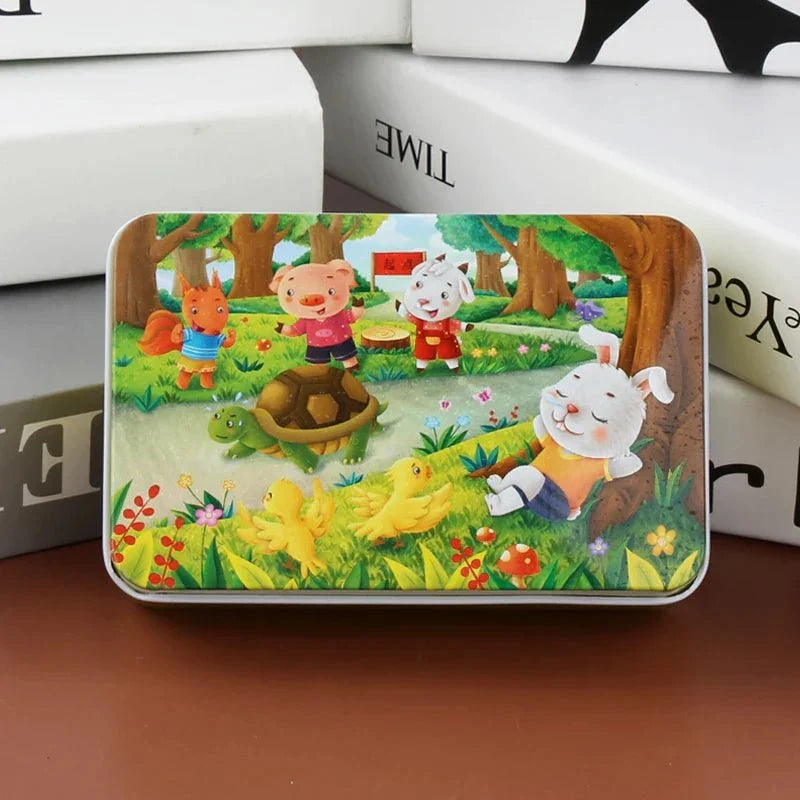 Children’s Jigsaw Puzzle Wooden 60-Piece Animal & Vehicle Designs