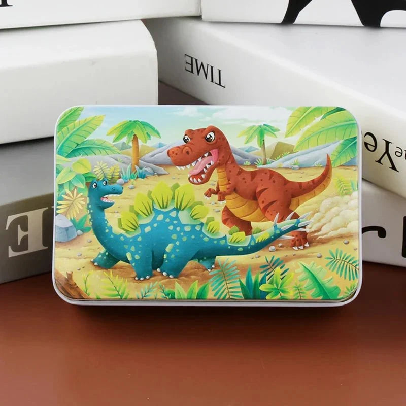Children’s Jigsaw Puzzle Wooden 60-Piece Animal & Vehicle Designs