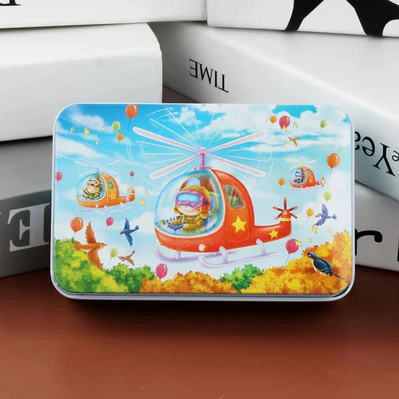Children’s Jigsaw Puzzle Wooden 60-Piece Animal & Vehicle Designs
