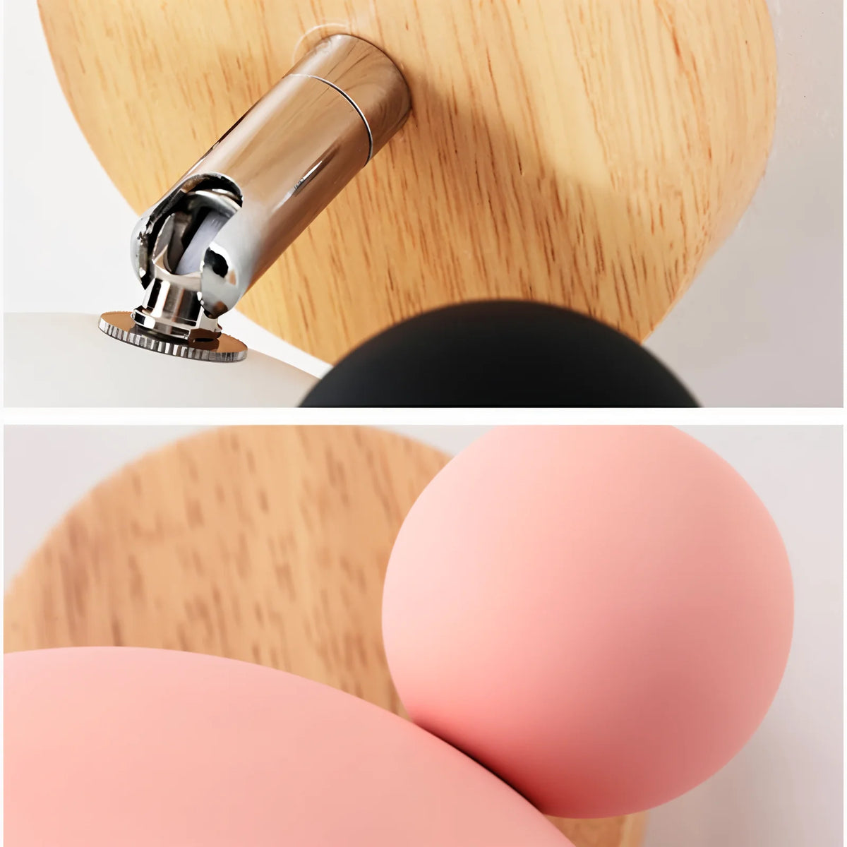 Children's Wall Lamp Mouse Silhouette Rotatable Warm LED & Cool-To-Touch