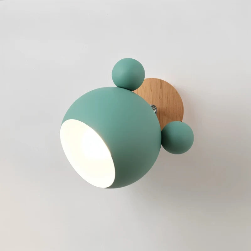 Children's Wall Lamp Mouse Silhouette Rotatable Warm LED & Cool-To-Touch