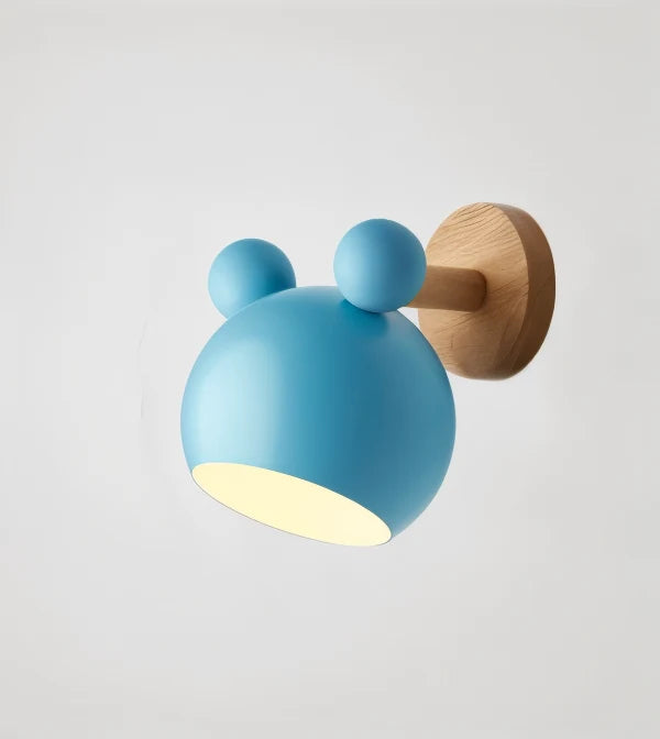 Children's Wall Lamp Mouse Silhouette Rotatable Warm LED & Cool-To-Touch