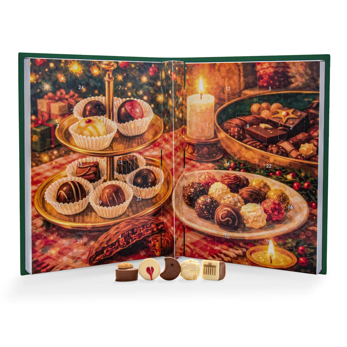 Chocolate Advent Calendar Assorted Truffles 26 Pieces Across 24 Doors