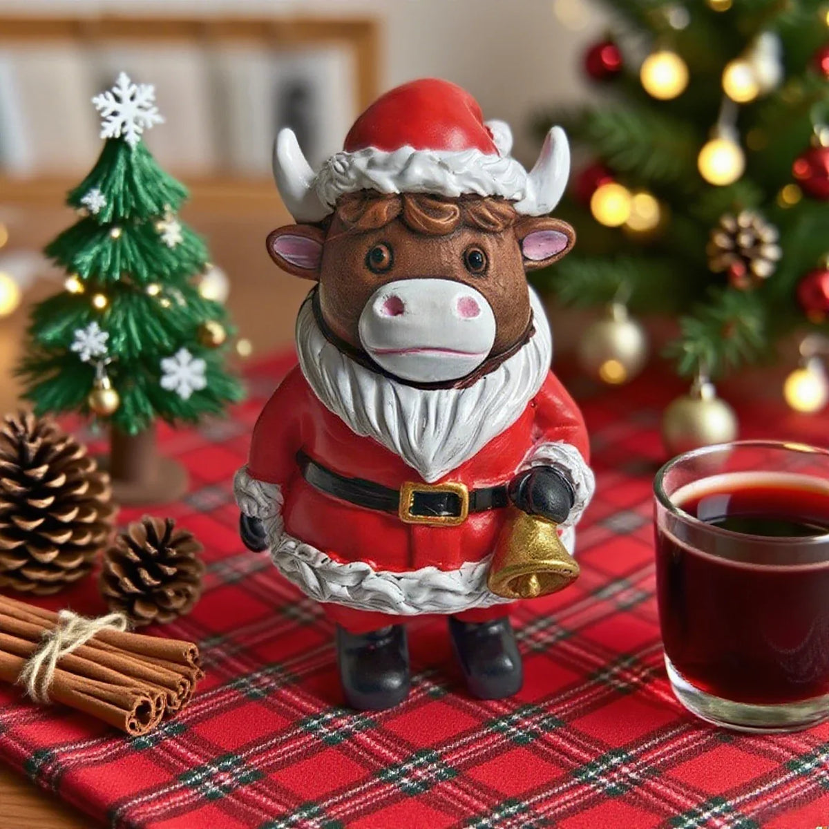 Christmas Decoration Figure Highland Cattle Indoor & Outdoor
