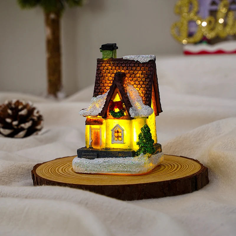Christmas Decoration Figure LED-Lit Weatherproof Polyresin Indoor & Outdoor