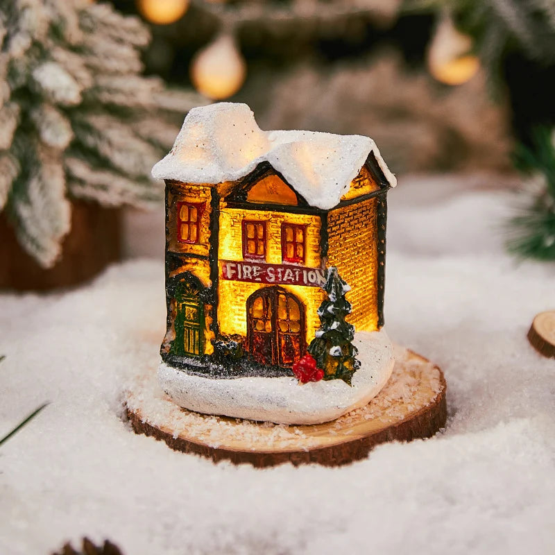 Christmas Decoration Figure LED-Lit Weatherproof Polyresin Indoor & Outdoor