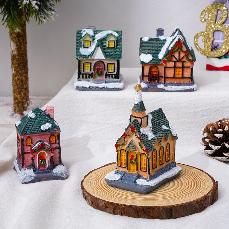 Christmas Decoration Figure LED-Lit Weatherproof Polyresin Indoor & Outdoor