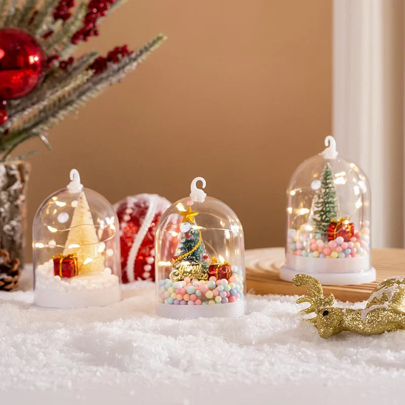 Christmas Decoration Lighted Mini Tree With Ornaments