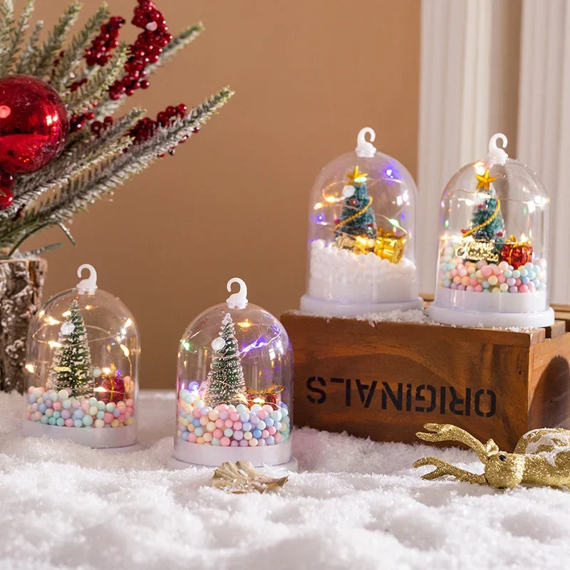 Christmas Decoration Lighted Mini Tree With Ornaments