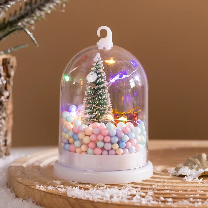 Christmas Decoration Lighted Mini Tree With Ornaments