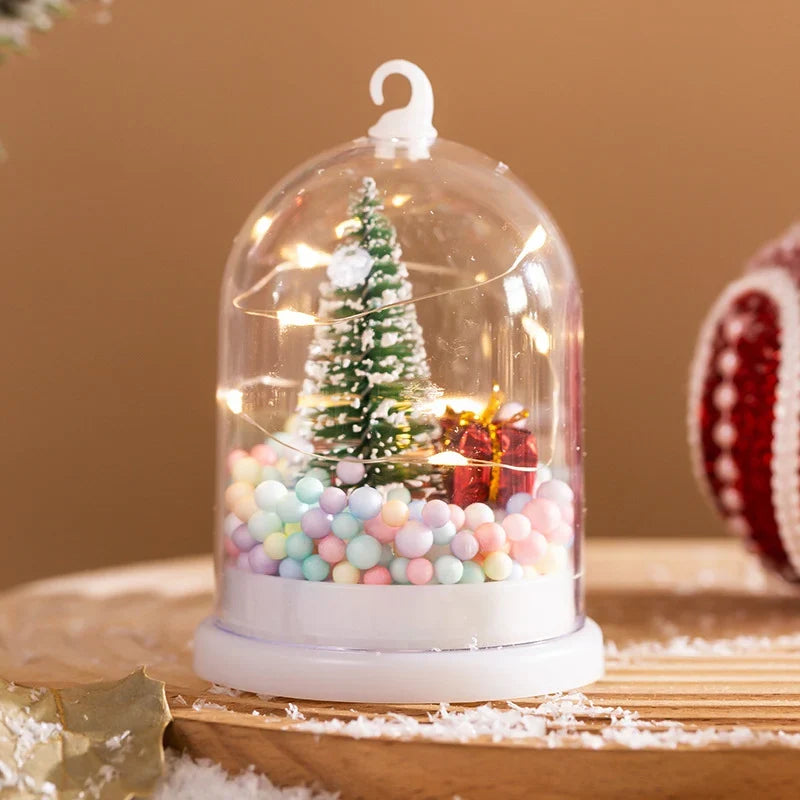 Christmas Decoration Lighted Mini Tree With Ornaments