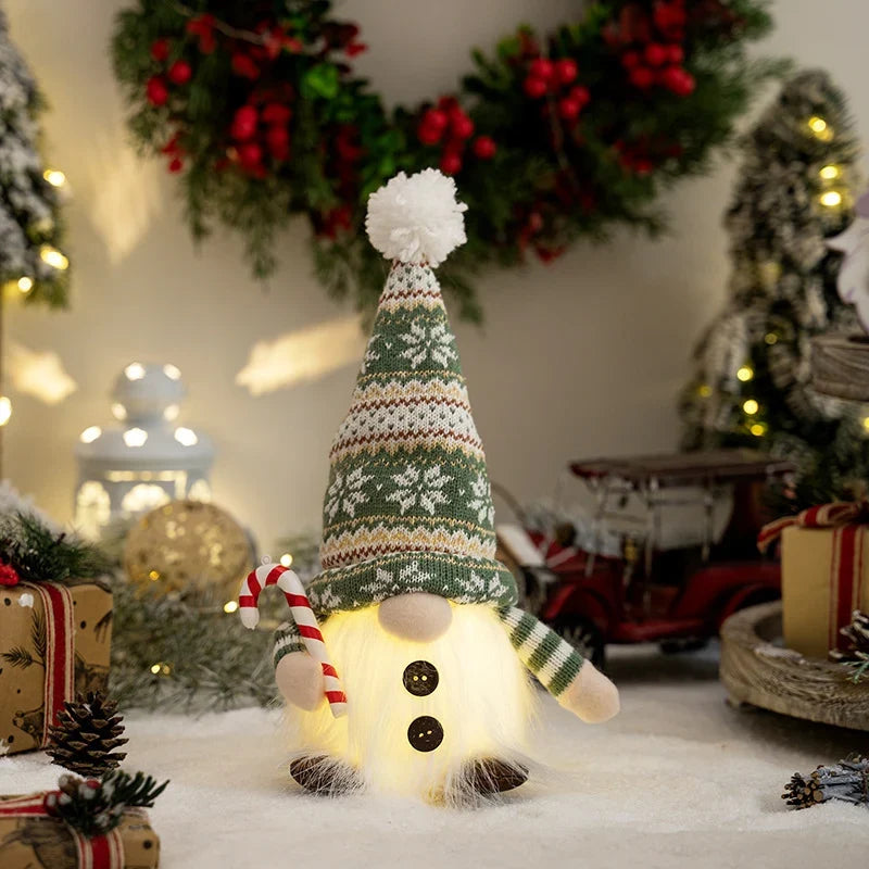 Christmas Gnome Plush Lighted Indoor Outdoor
