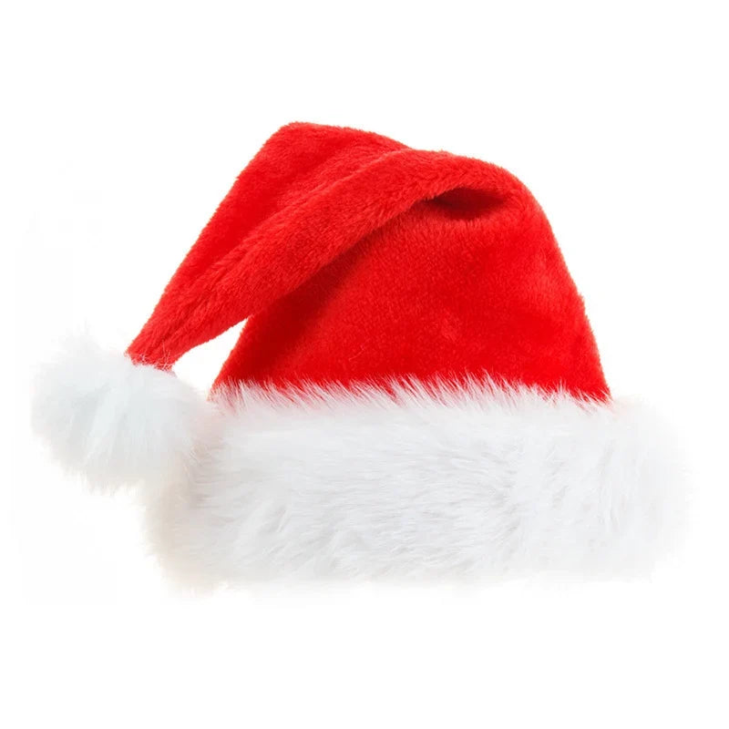 Christmas Hat Soft Fleece Faux Fur Trim