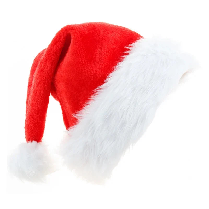 Christmas Hat Soft Fleece Faux Fur Trim