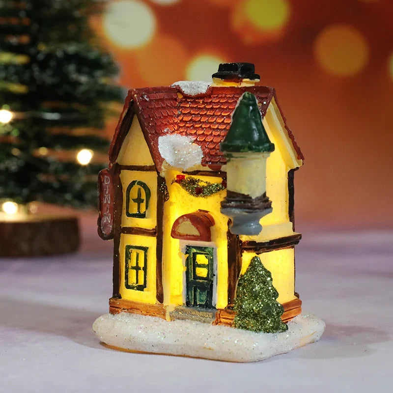 Christmas House Decor Handcrafted Integrated LED Snow Accents