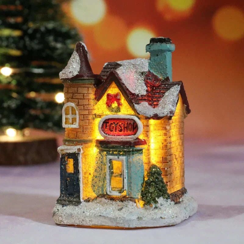Christmas House Decor Handcrafted Integrated LED Snow Accents