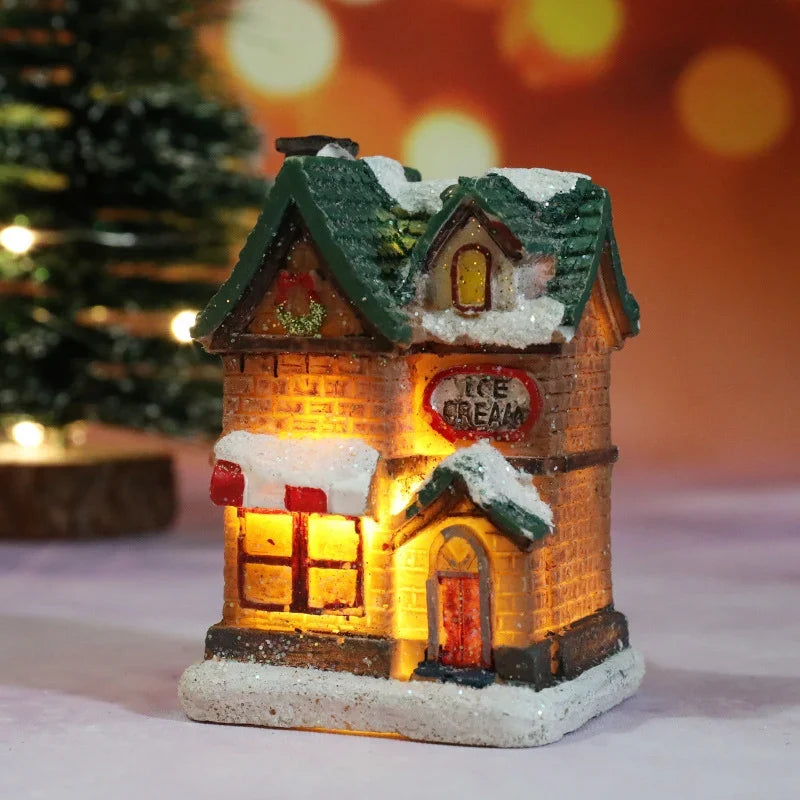 Christmas House Decor Handcrafted Integrated LED Snow Accents
