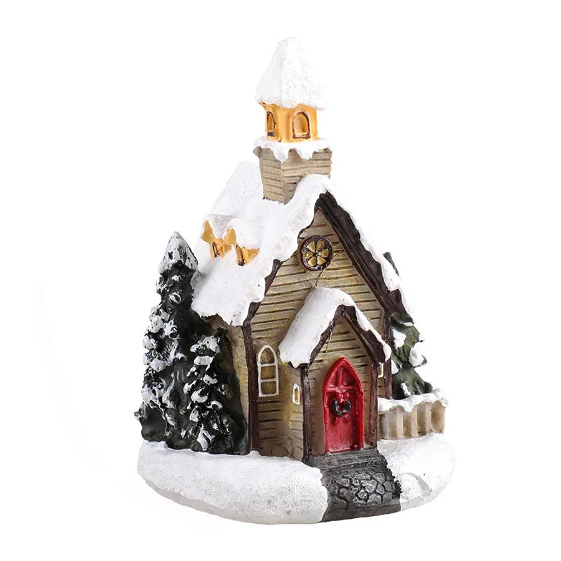 Christmas House Decor Handcrafted Integrated LED Snow Accents