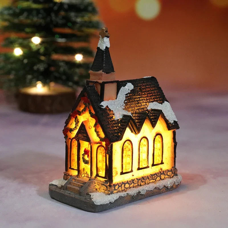 Christmas House Decor Handcrafted Integrated LED Snow Accents