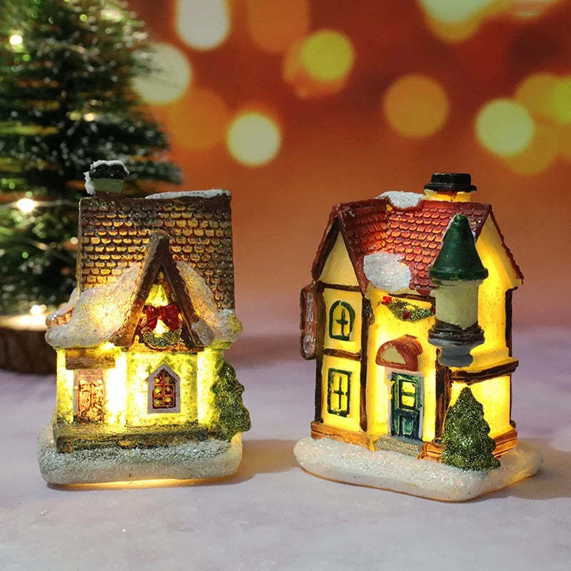 Christmas House Decor Handcrafted Integrated LED Snow Accents