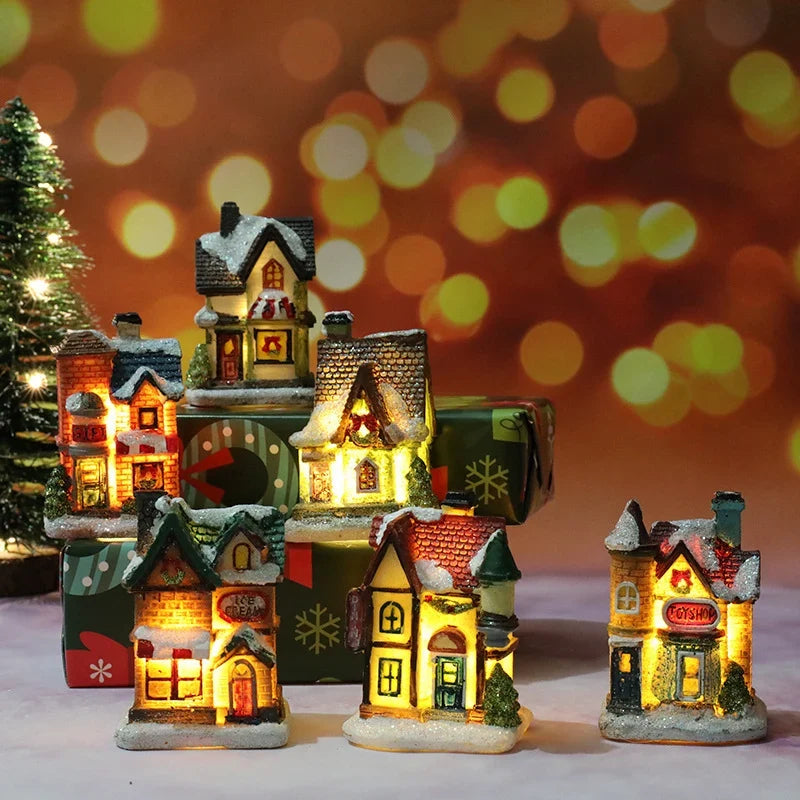 Christmas House Decor Handcrafted Integrated LED Snow Accents