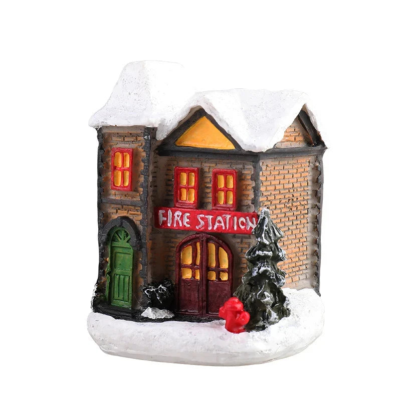 Christmas House Decor Handcrafted Integrated LED Snow Accents