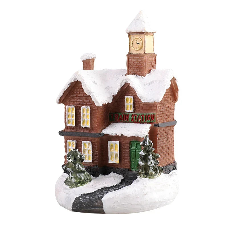 Christmas House Decor Handcrafted Integrated LED Snow Accents