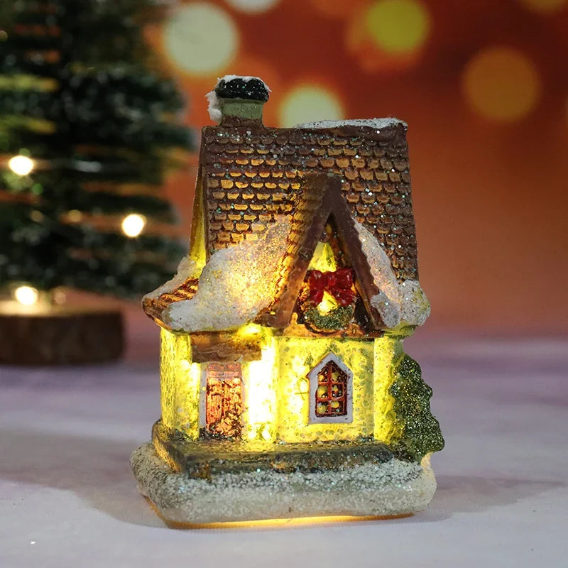 Christmas House Decor Handcrafted Integrated LED Snow Accents