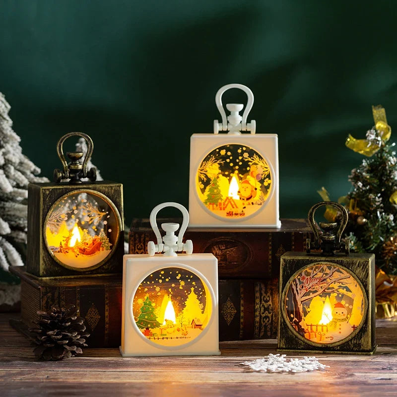 Christmas Lantern Flameless LED Plush Figures