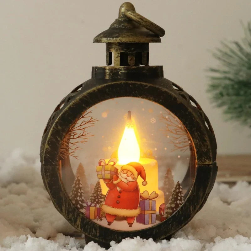 Christmas Lantern Flickering LED Cable-Free Indoor & Outdoor