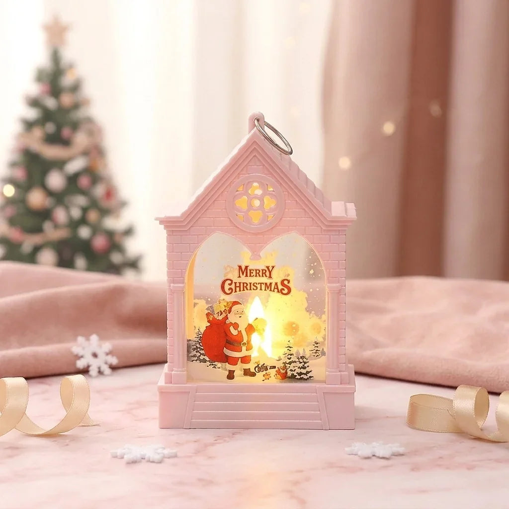 Christmas Lantern Integrated LED Detailed Motifs Hanging & Table