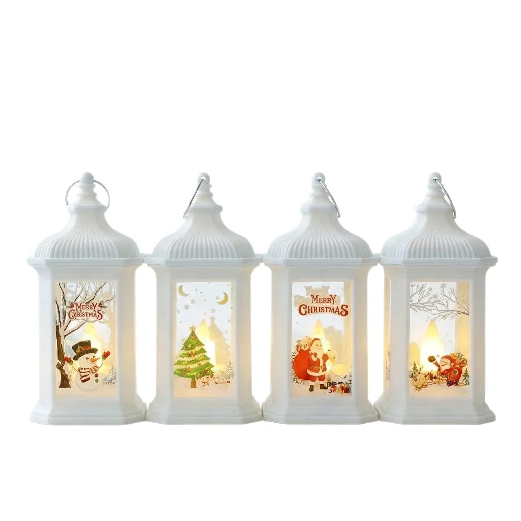Christmas Lantern Integrated Warm LED Festive Motifs
