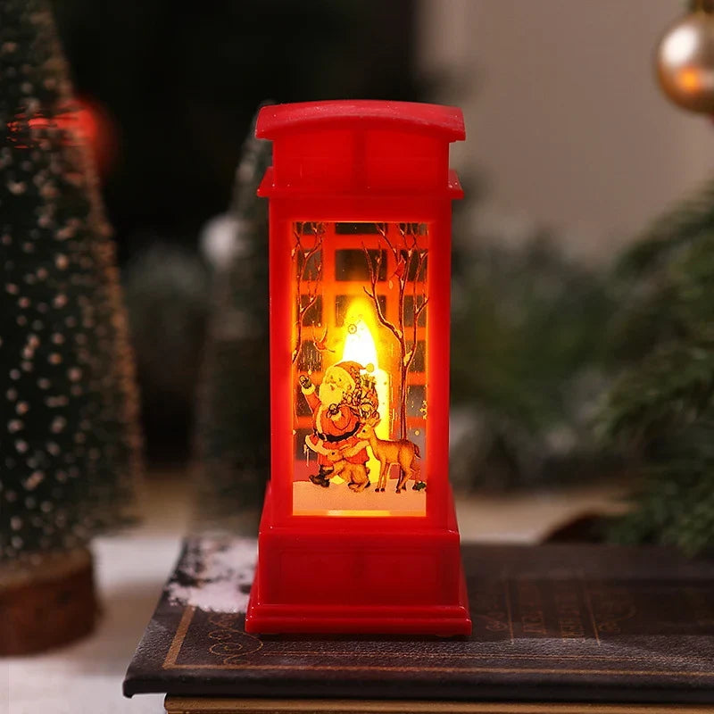 Christmas Lantern Nostalgic Scene Energy-Efficient LED
