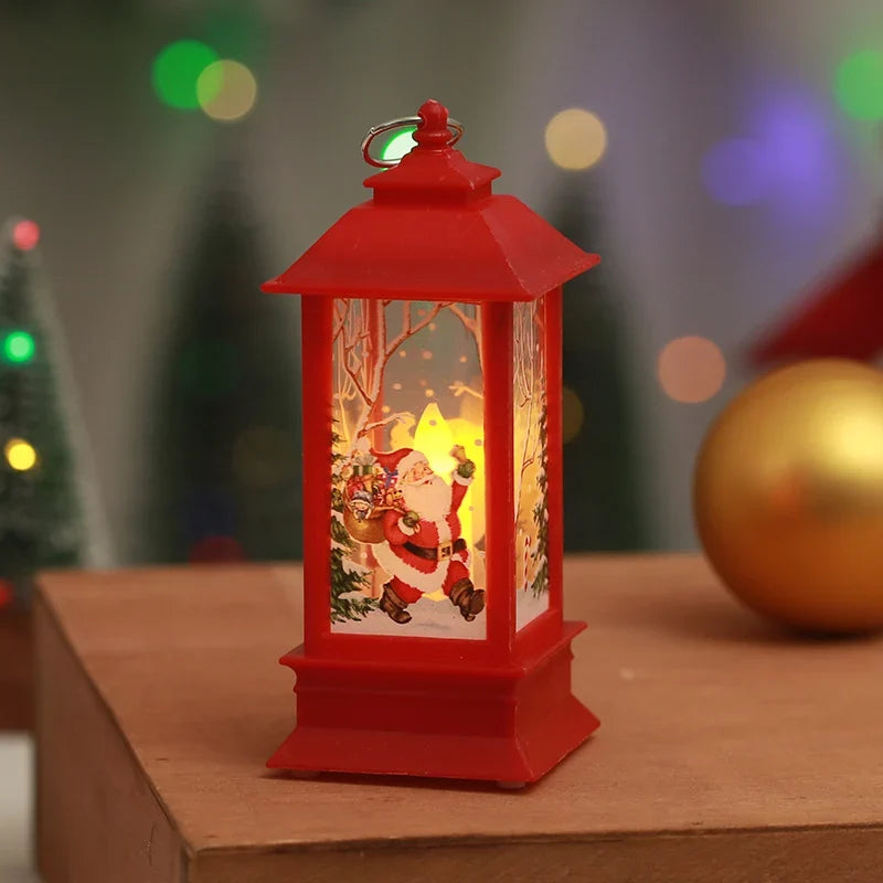 Christmas Lantern Nostalgic Scene Energy-Efficient LED