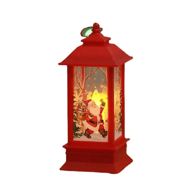 Christmas Lantern Nostalgic Scene Energy-Efficient LED