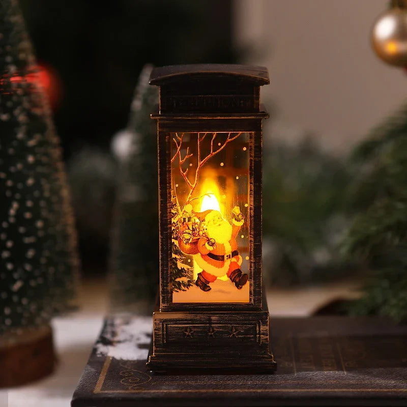 Christmas Lantern Nostalgic Scene Energy-Efficient LED