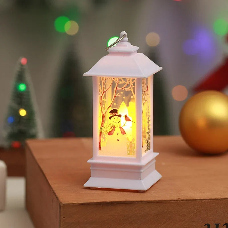 Christmas Lantern Nostalgic Scene Energy-Efficient LED