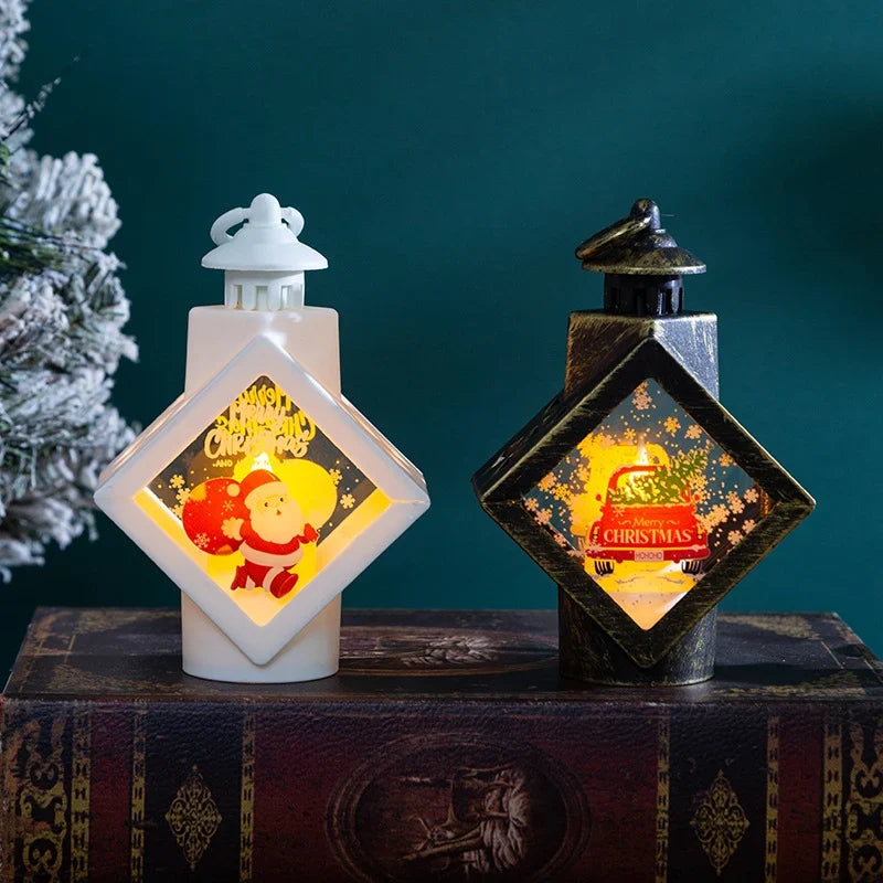 Christmas Lantern Reindeer & Snowflake Cutouts Indoor & Outdoor