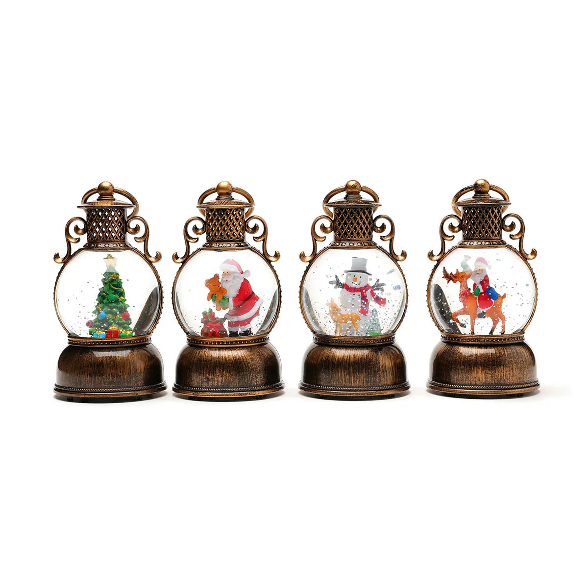 Christmas Lantern Santa Globe Energy-Efficient LED