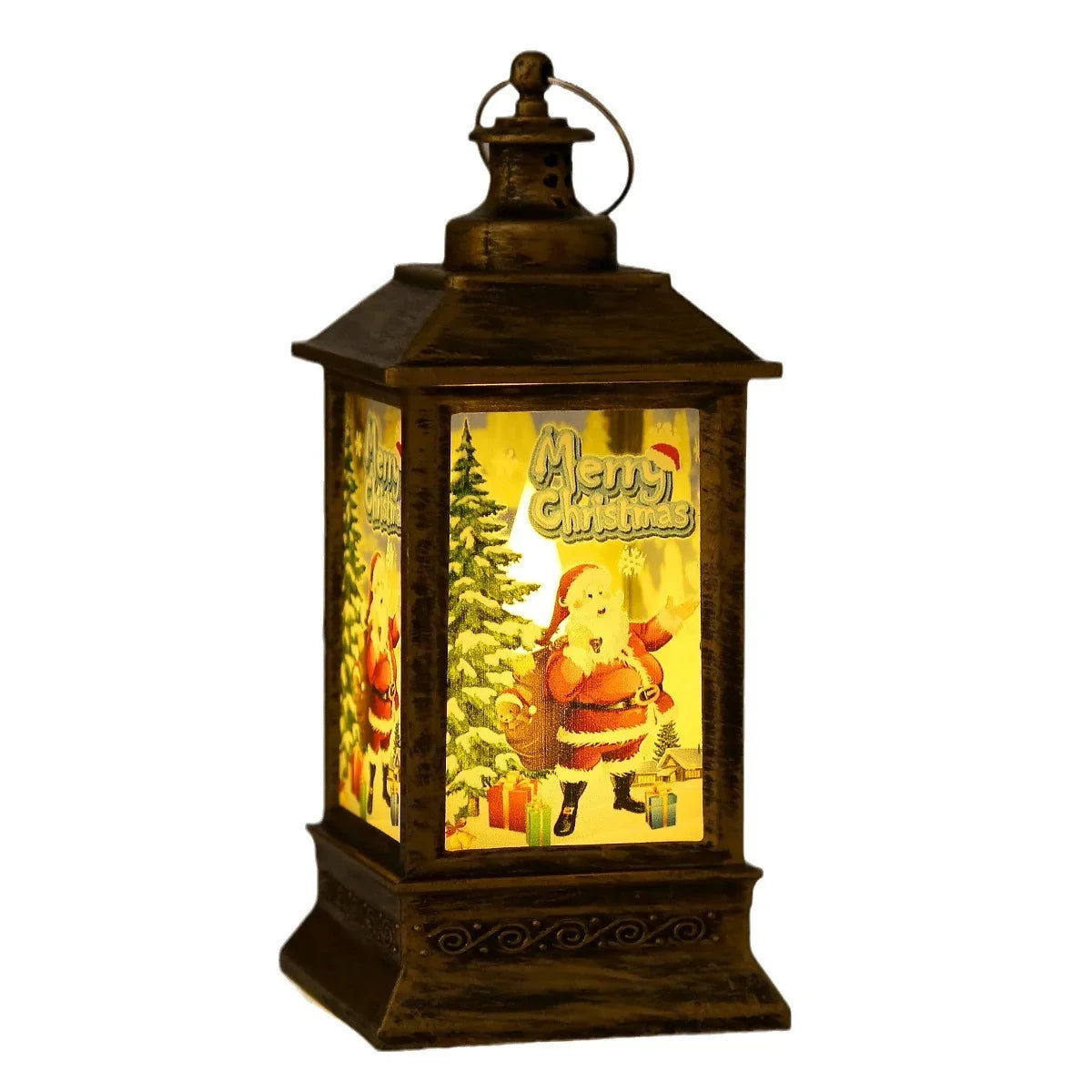 Christmas Lantern Santa Graphic Indoor Lightweight & Durable