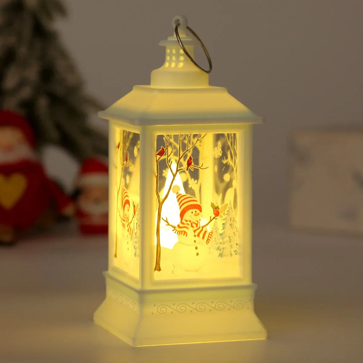 Christmas Lantern Santa Graphic Indoor Lightweight & Durable